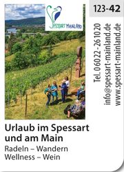 Spessart-Mainland – Radeln, Wandern, Wellness, Wein