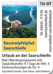 Urlaub an der Saarschleife - Baumwipfelpfad