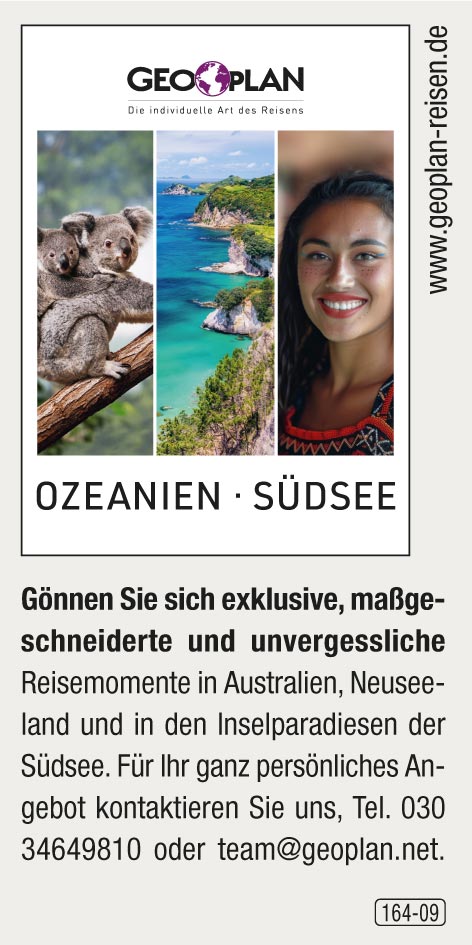Geoplan Privatreisen – Ozeanien / Südsee