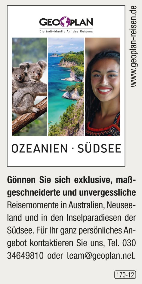 Geoplan Privatreisen – Ozeanien / Südsee