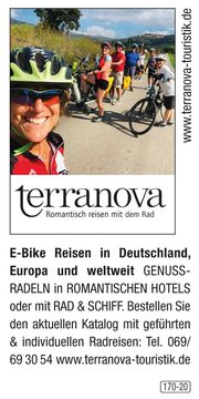 terranova – E-Bike Reisen in Deutschland, Europa und weltweit
