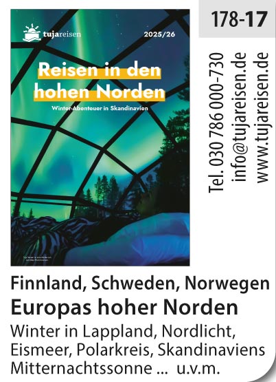 Tujareisen – Reisen in den hohen Norden!