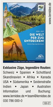 Lernidee – Die Welt per Zug entdecken!