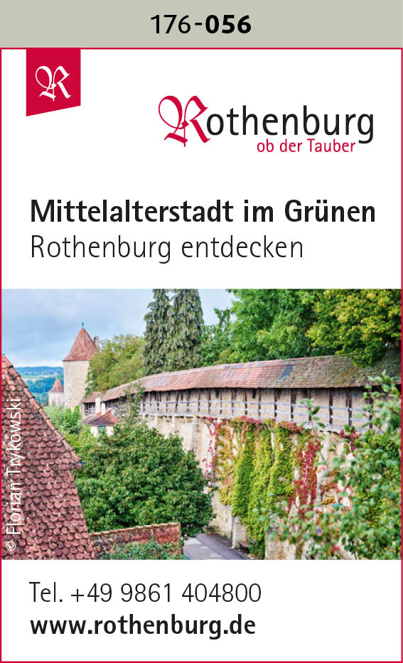 Rothenburg ob der Tauber – Mittelalterstadt im Grünen