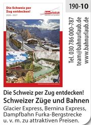 Bahnurlaub – Die Schweiz per Zug entdecken
