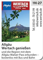 Wertach genießen