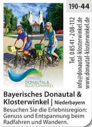 Bayerisches Donautal und Klosterwinkel